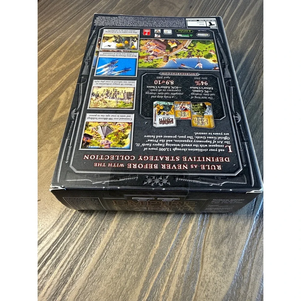 Empire Earth II Platinum Edition PC 2006 Sealed Big Box Bundle Guides Discs Lot
